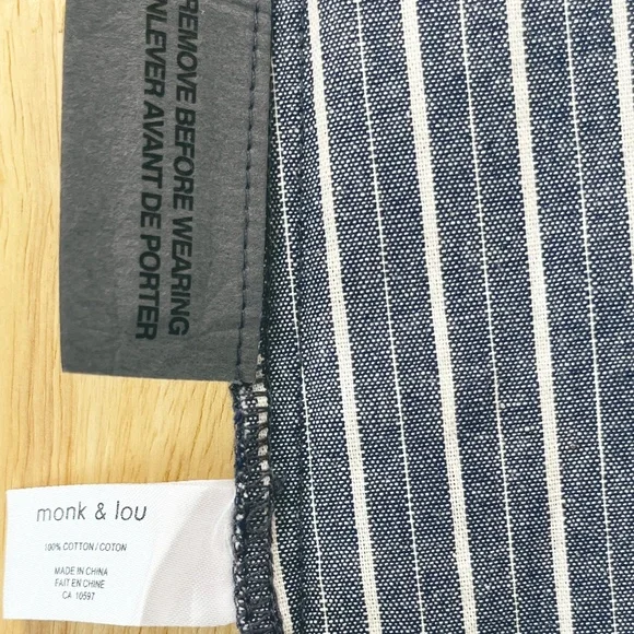 100% Cotton Striped Cut-Out Midi Dress - Picture 14 of 14